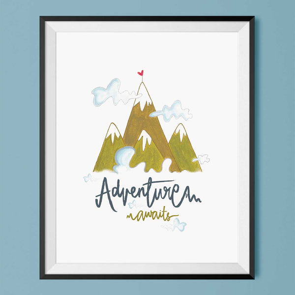 Adventure Awaits - Art Print