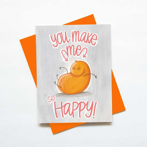 You make me so happy monster card