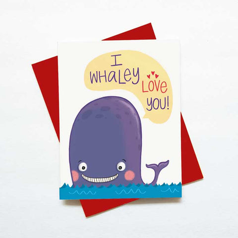 I whaley love you - Cute love / anniversary card
