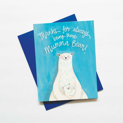Polar bear card for mom - birthday/ mother's day card